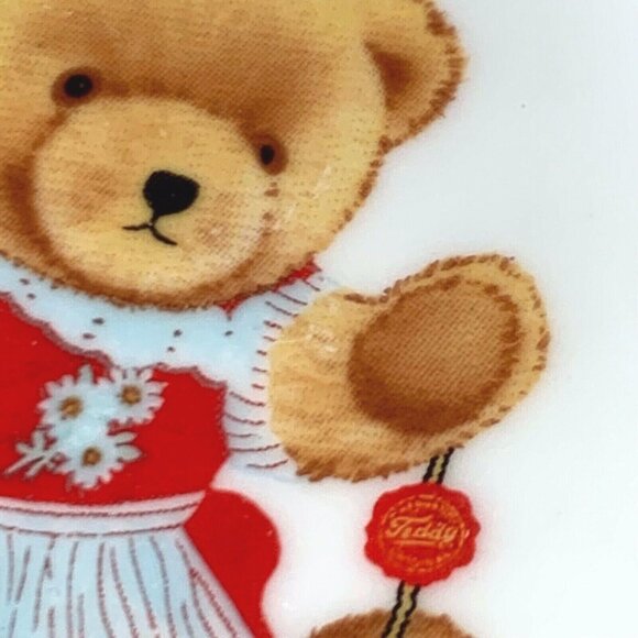 Reutter Porzellan Germany Teddy Bear Trinket Tray Mini Dish Set of 3 Lederhousen - Picture 7 of 8